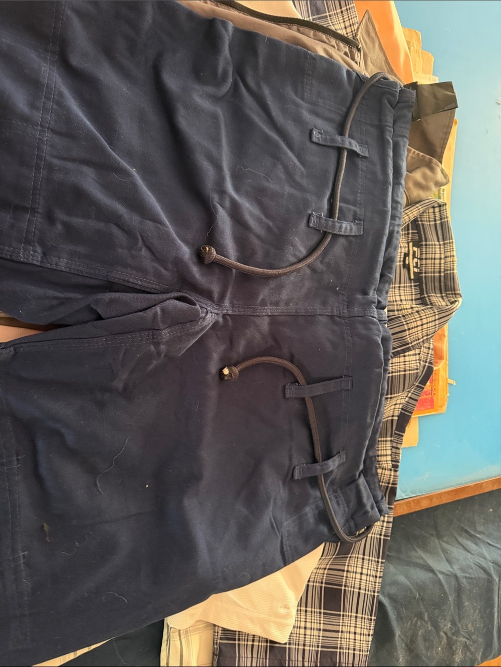 Men's Navy Drawstring Pants ufc joggers